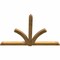 Ekena Millwork Redmond Rough Sawn Timber Gable Bracket, Western Red Cedar, 108"W x 72"H x 4"D x 6"F, 16/12 Pitch GBW108X72X0406RED00RWR - alternate 2